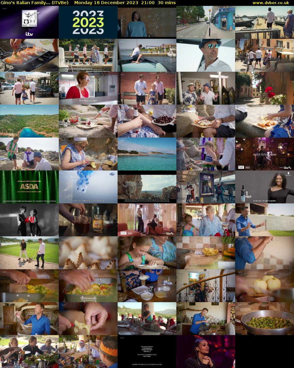 Gino's Italian Family... (ITVBe) Monday 18 December 2023 21:00 - 21:30