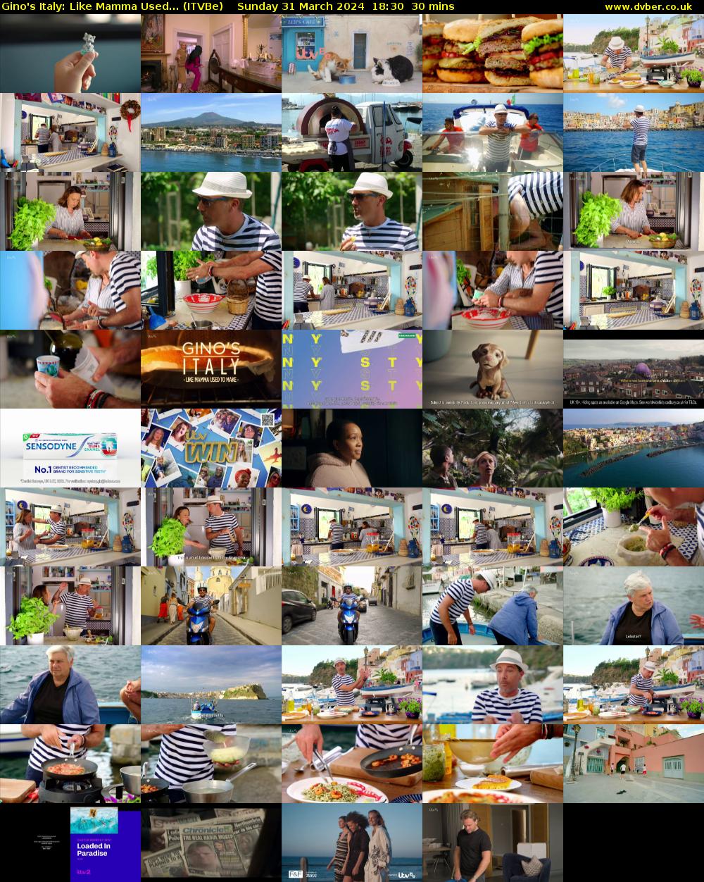 Gino's Italy: Like Mamma Used... (ITVBe) Sunday 31 March 2024 18:30 - 19:00