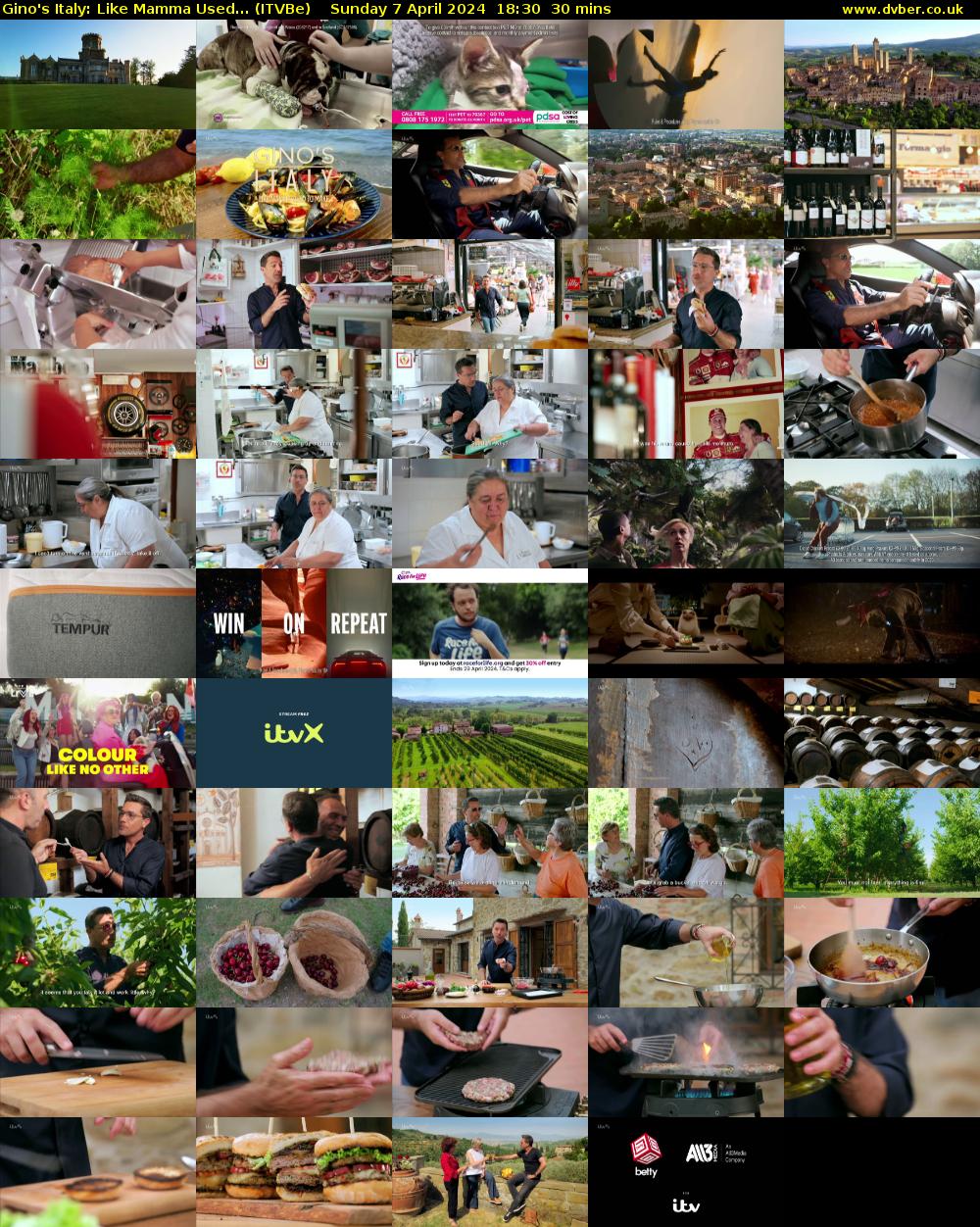 Gino's Italy: Like Mamma Used... (ITVBe) Sunday 7 April 2024 18:30 - 19:00