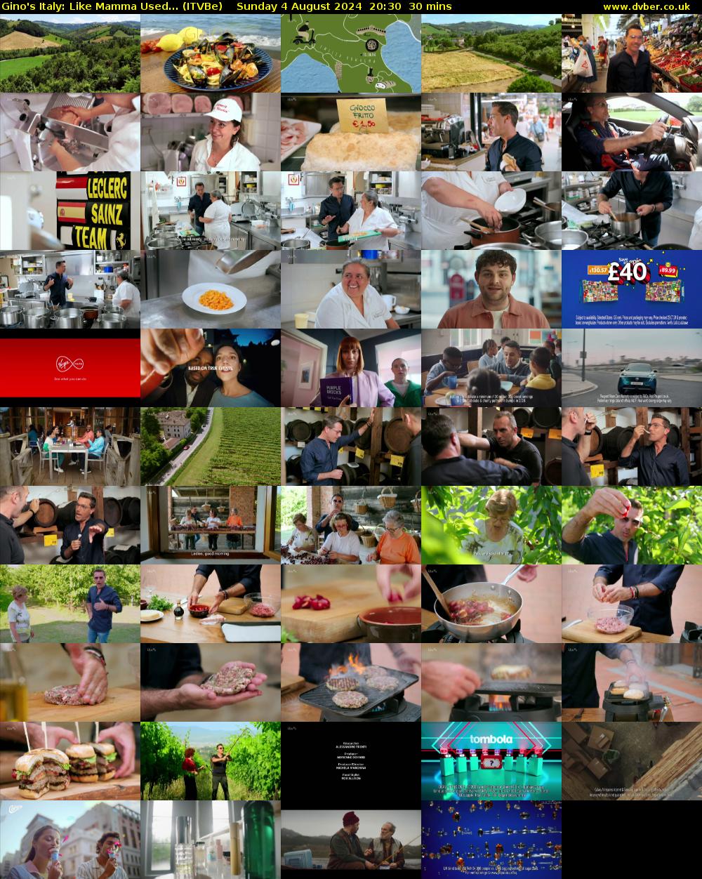 Gino's Italy: Like Mamma Used... (ITVBe) Sunday 4 August 2024 20:30 - 21:00