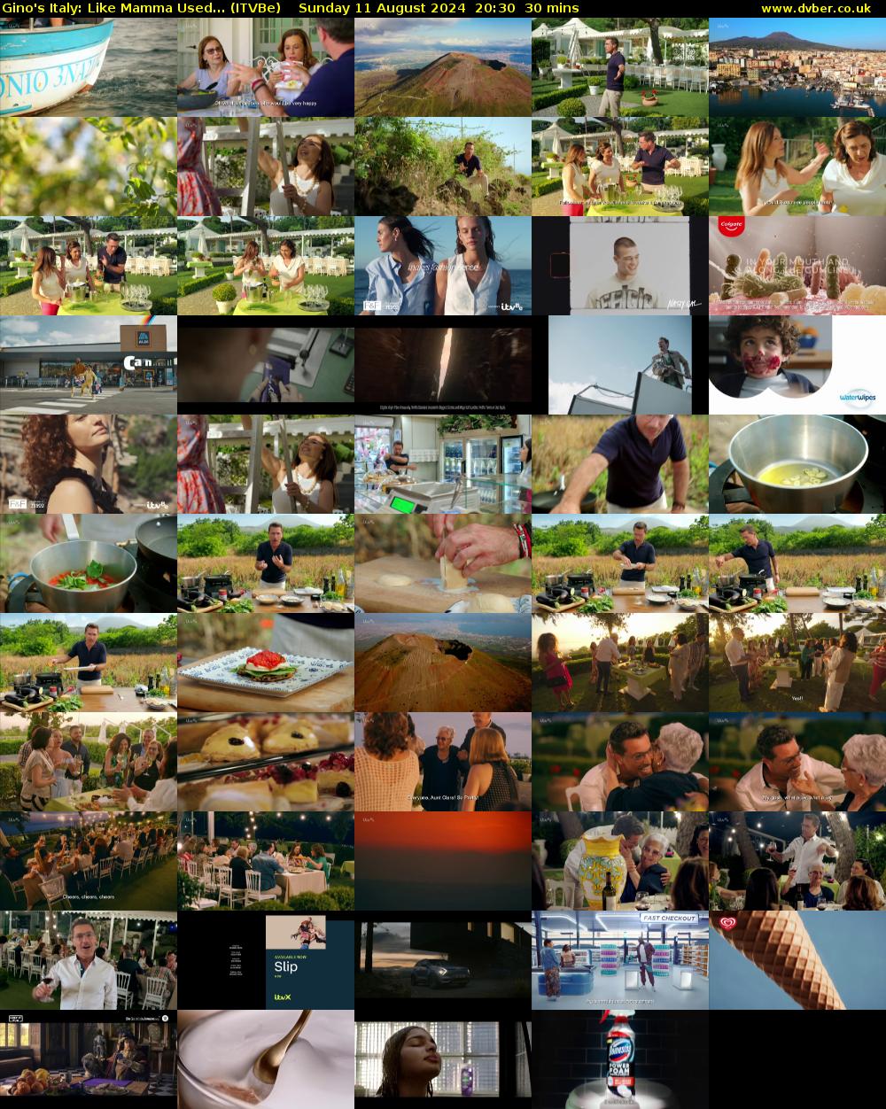 Gino's Italy: Like Mamma Used... (ITVBe) Sunday 11 August 2024 20:30 - 21:00