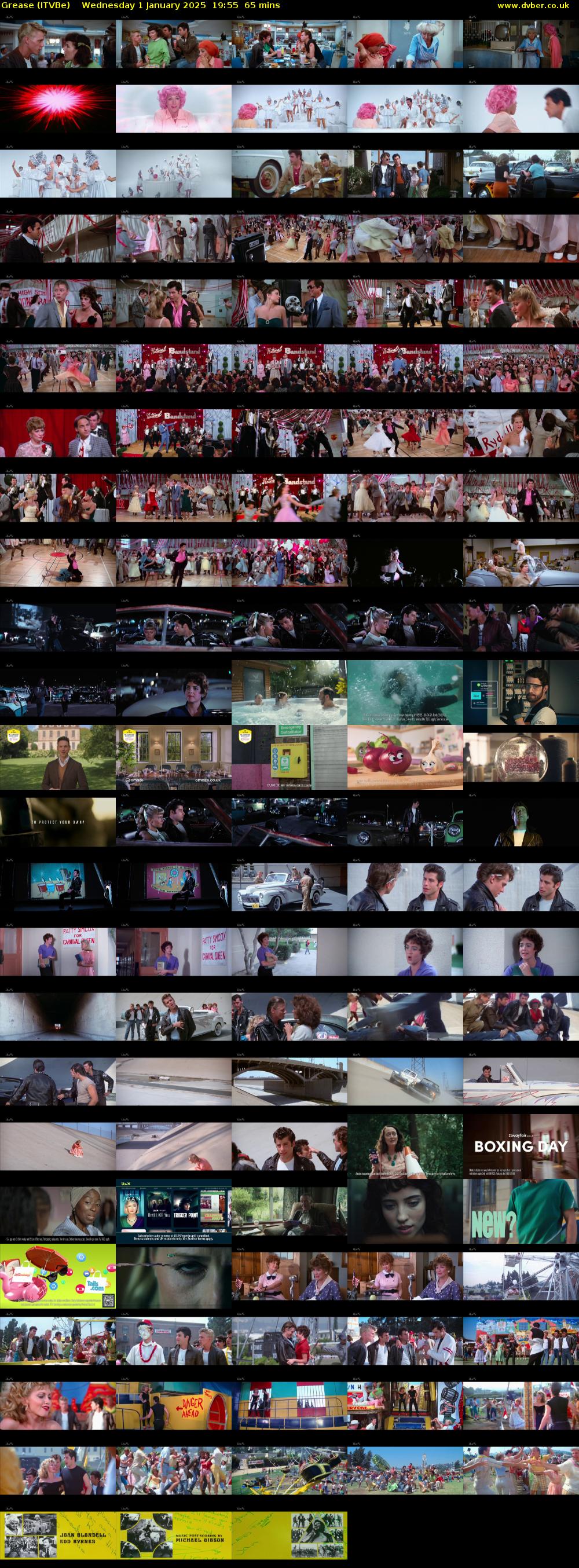 Grease (ITVBe) Wednesday 1 January 2025 19:55 - 21:00