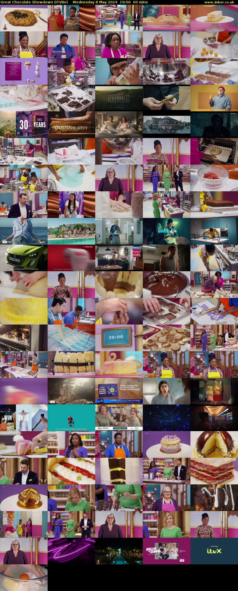 Great Chocolate Showdown (ITVBe) Wednesday 8 May 2024 19:00 - 20:00