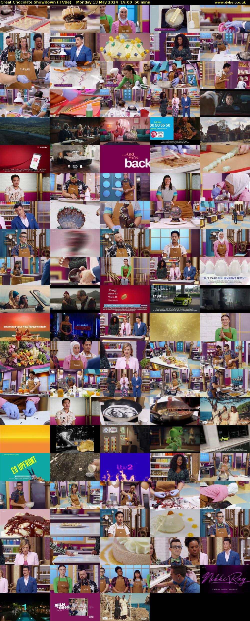 Great Chocolate Showdown (ITVBe) Monday 13 May 2024 19:00 - 20:00