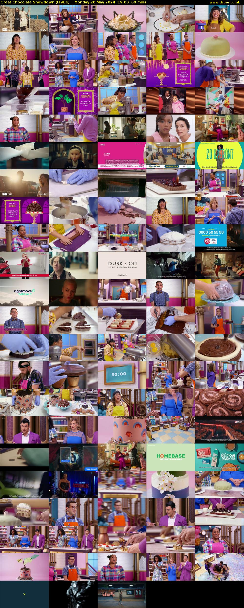 Great Chocolate Showdown (ITVBe) Monday 20 May 2024 19:00 - 20:00