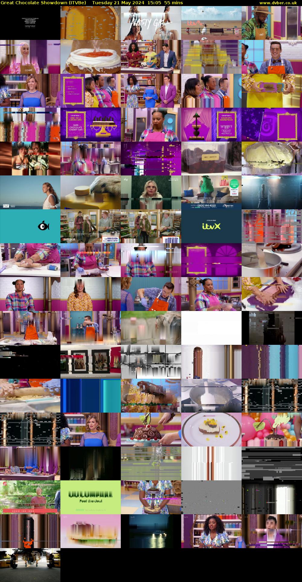 Great Chocolate Showdown (ITVBe) Tuesday 21 May 2024 15:05 - 16:00