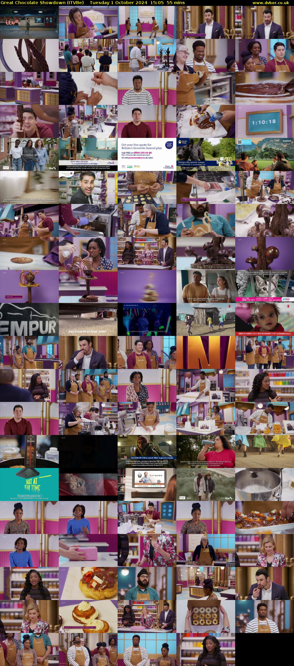 Great Chocolate Showdown (ITVBe) Tuesday 1 October 2024 15:05 - 16:00