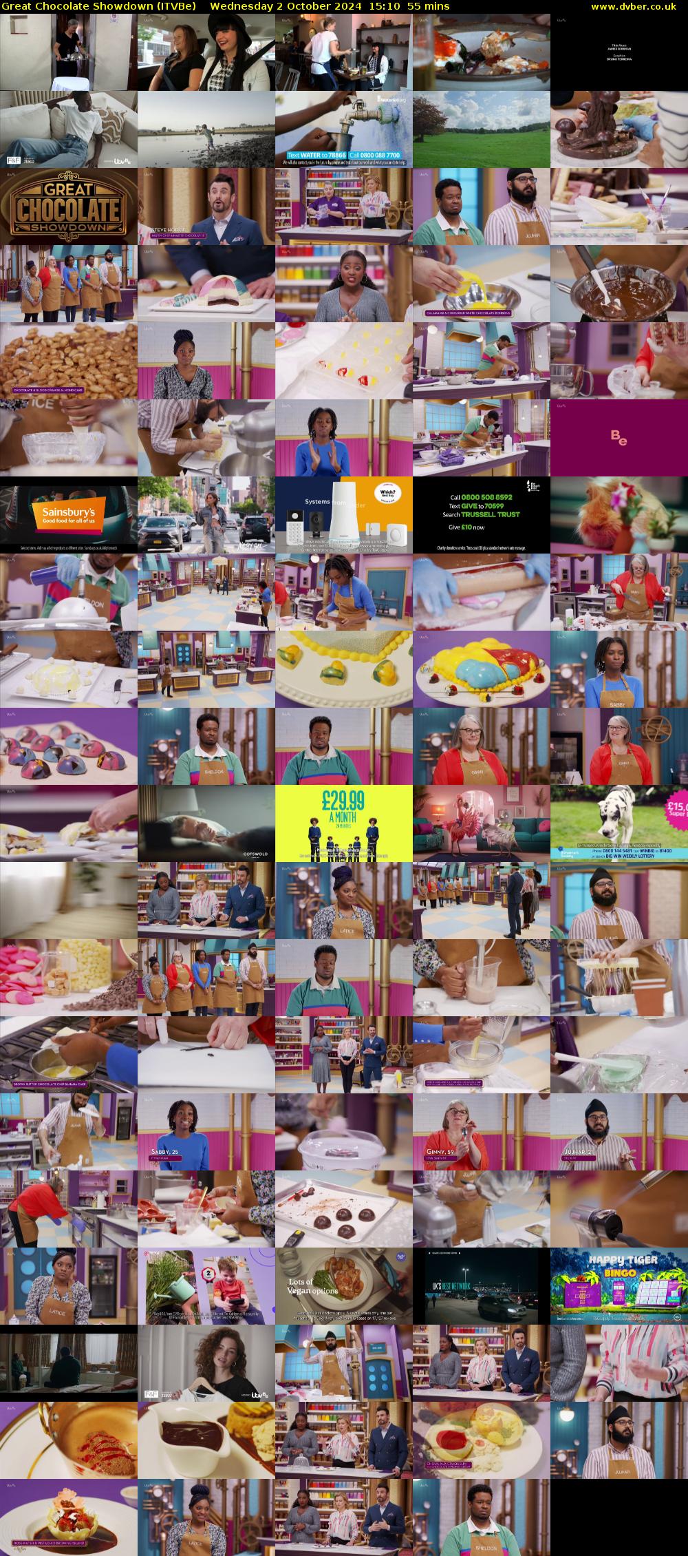 Great Chocolate Showdown (ITVBe) Wednesday 2 October 2024 15:10 - 16:05