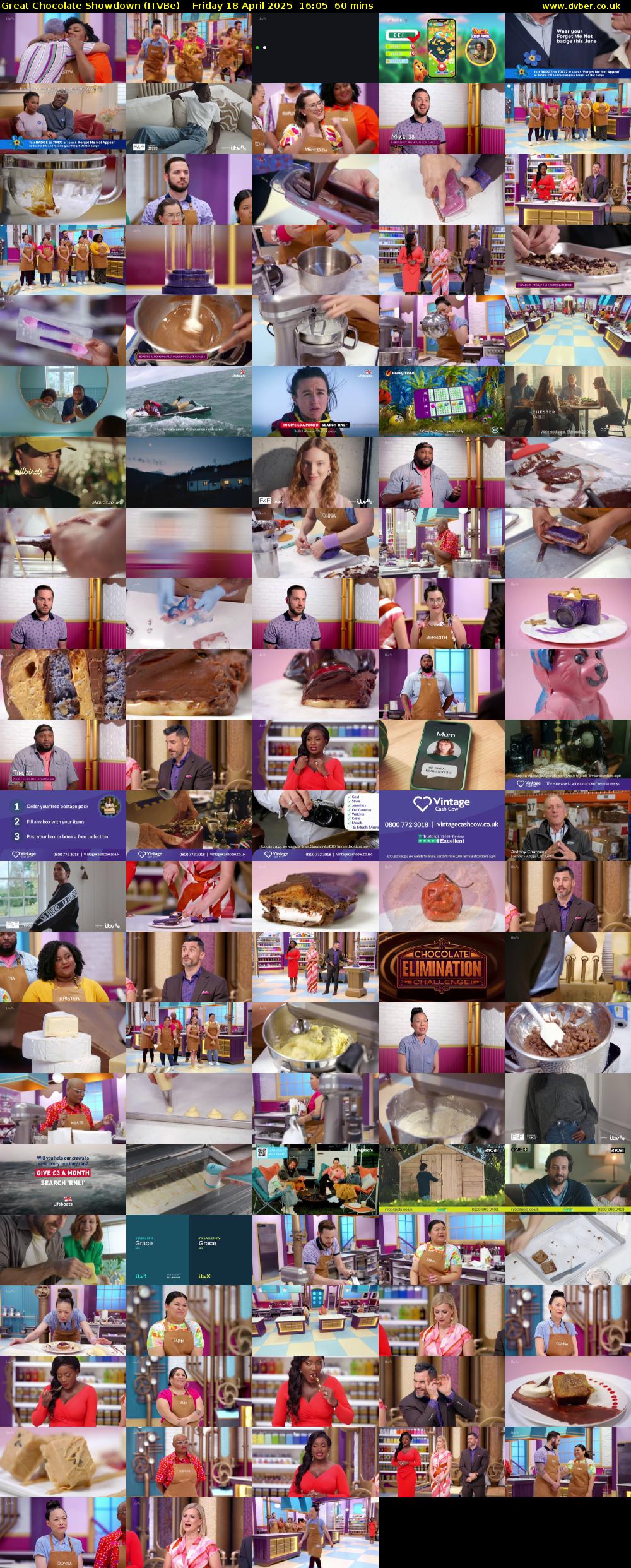 Great Chocolate Showdown (ITVBe) Friday 18 April 2025 16:05 - 17:05