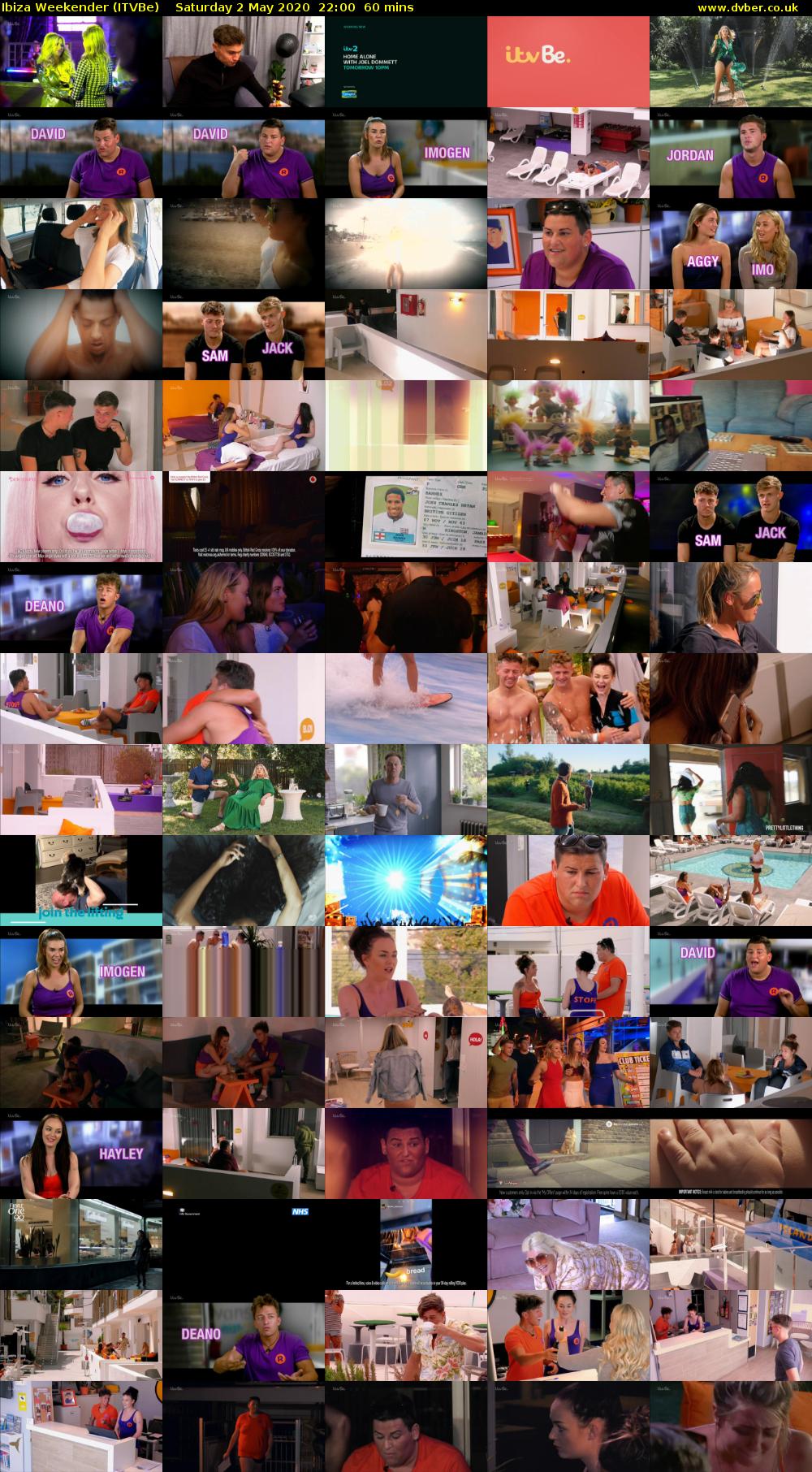 Ibiza Weekender (ITVBe) Saturday 2 May 2020 22:00 - 23:00