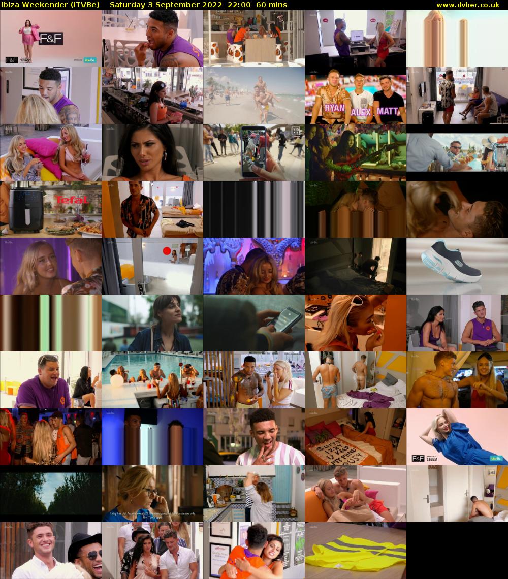 Ibiza Weekender (ITVBe) Saturday 3 September 2022 22:00 - 23:00
