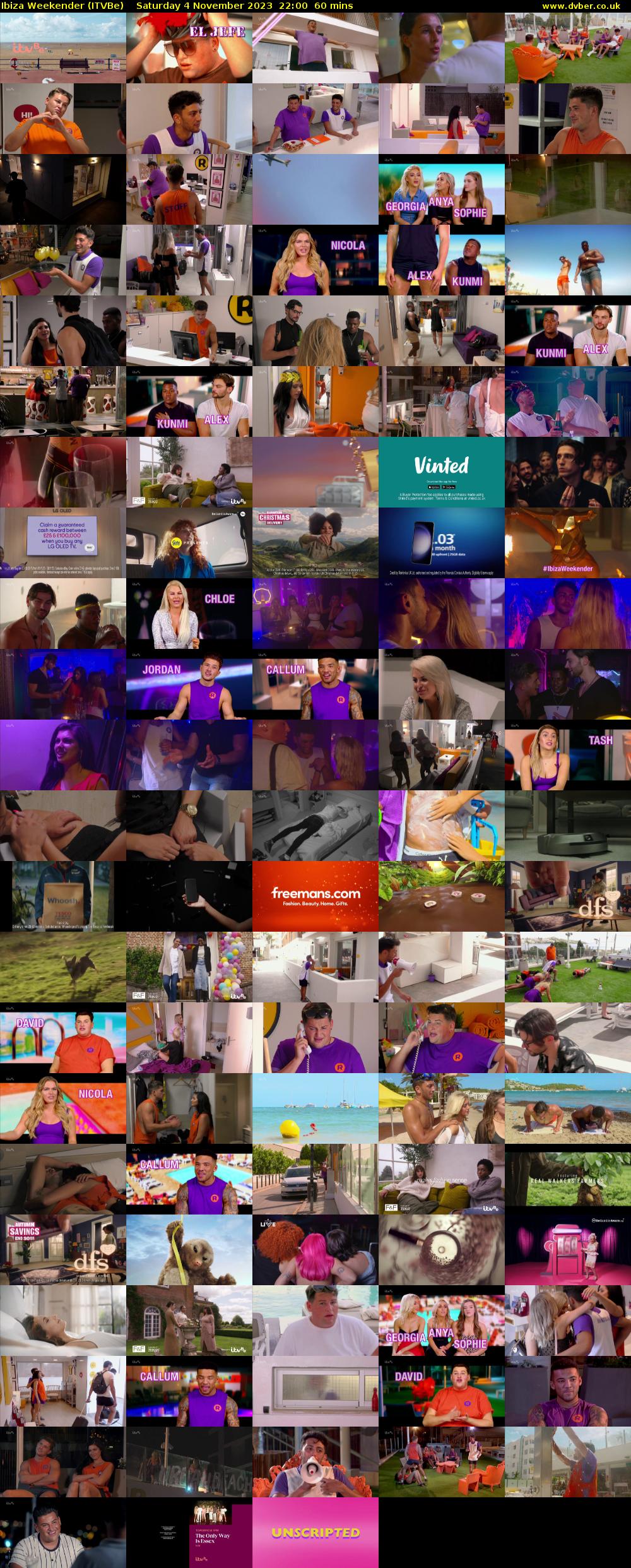 Ibiza Weekender (ITVBe) Saturday 4 November 2023 22:00 - 23:00
