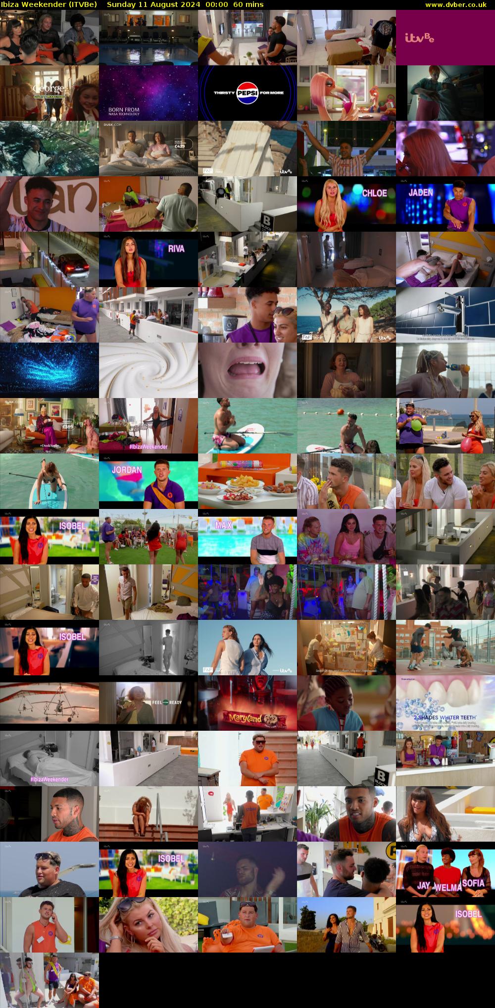 Ibiza Weekender (ITVBe) Sunday 11 August 2024 00:00 - 01:00