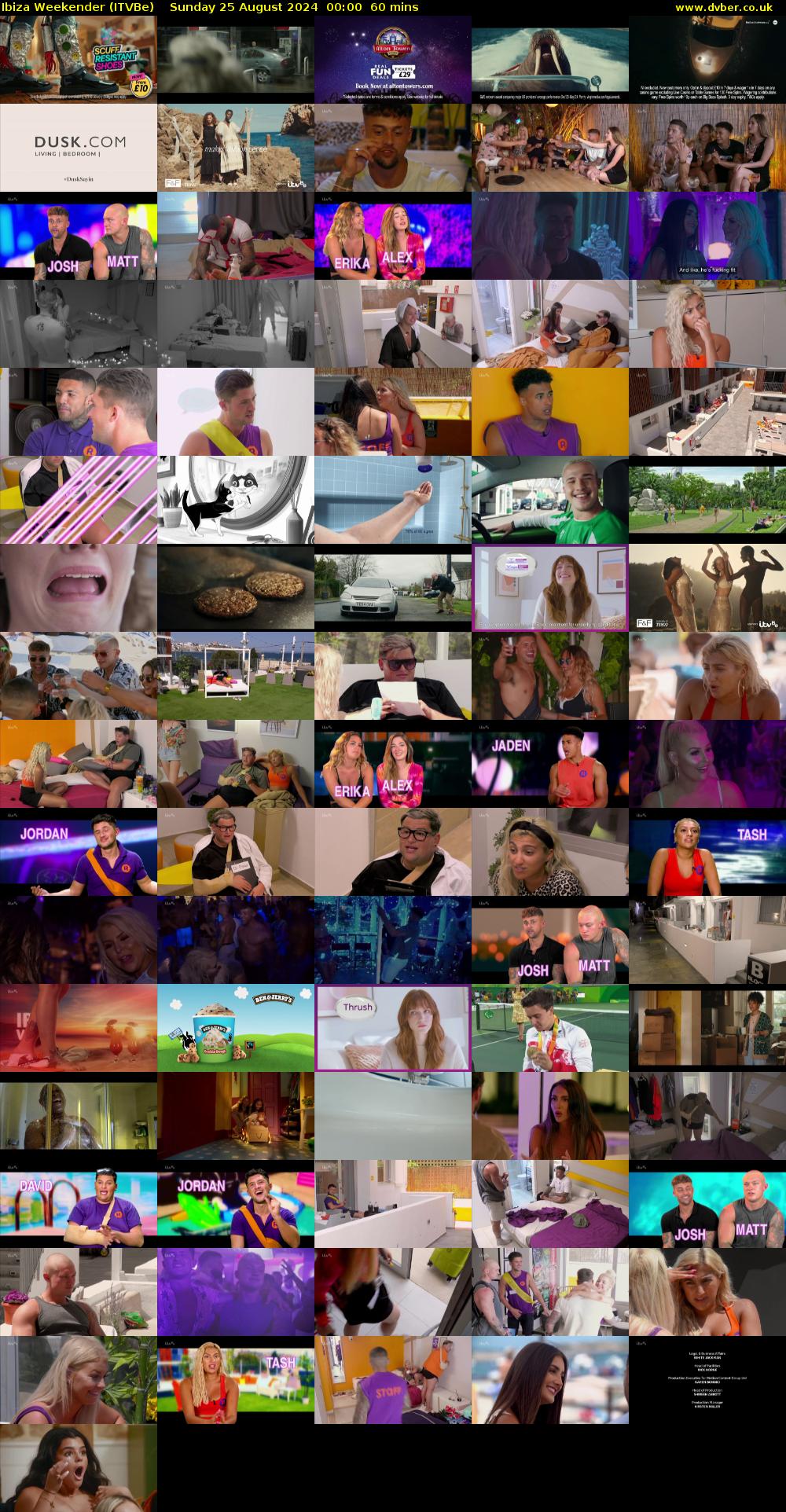 Ibiza Weekender (ITVBe) Sunday 25 August 2024 00:00 - 01:00