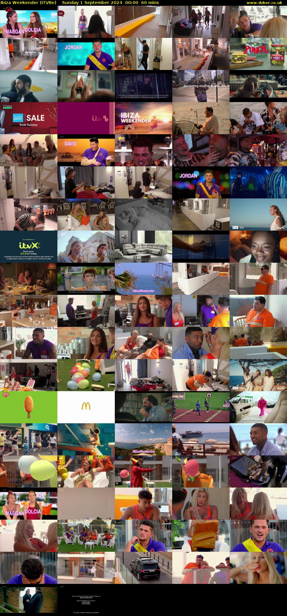 Ibiza Weekender (ITVBe) Sunday 1 September 2024 00:00 - 01:00