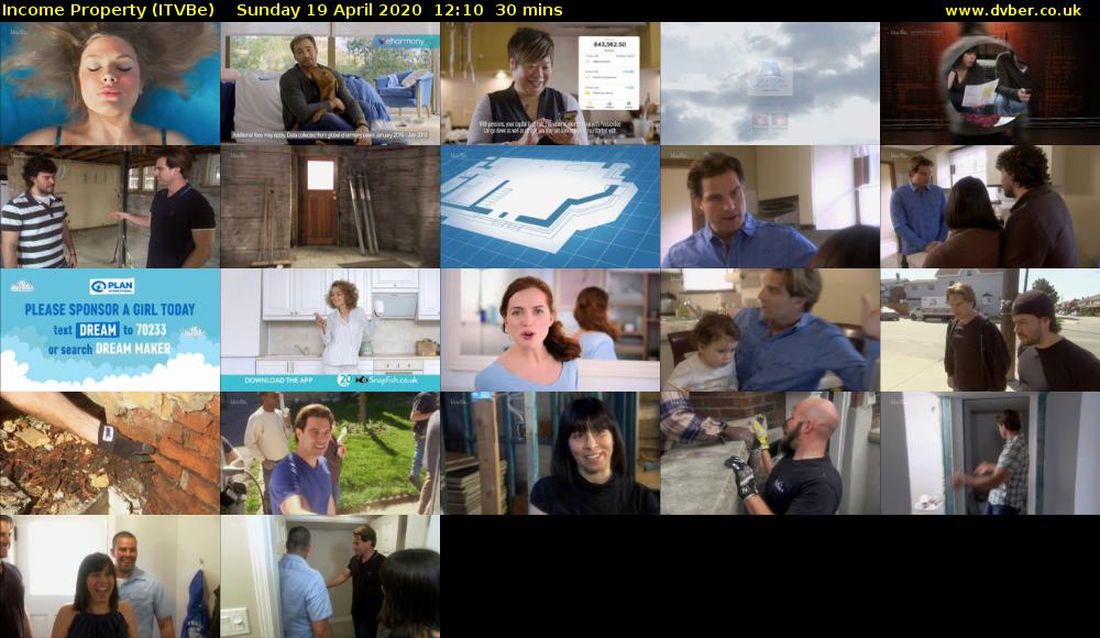 Income Property (ITVBe) Sunday 19 April 2020 12:10 - 12:40