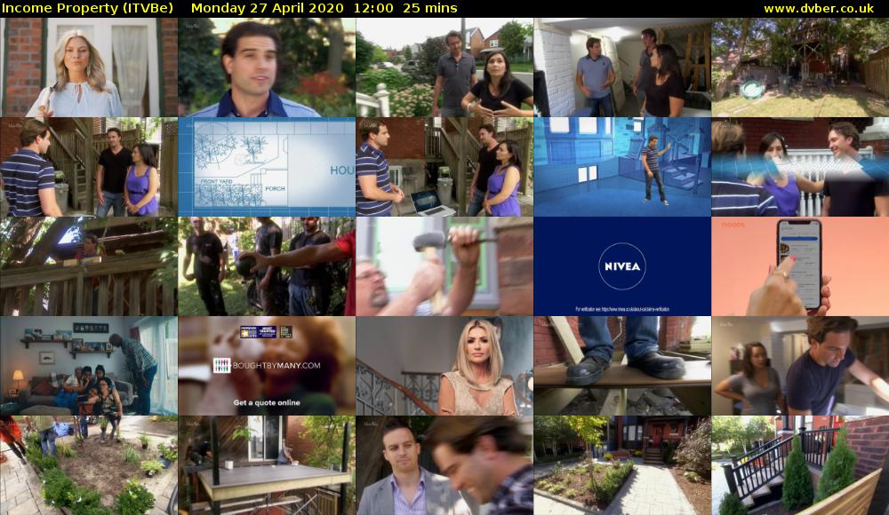 Income Property (ITVBe) Monday 27 April 2020 12:00 - 12:25