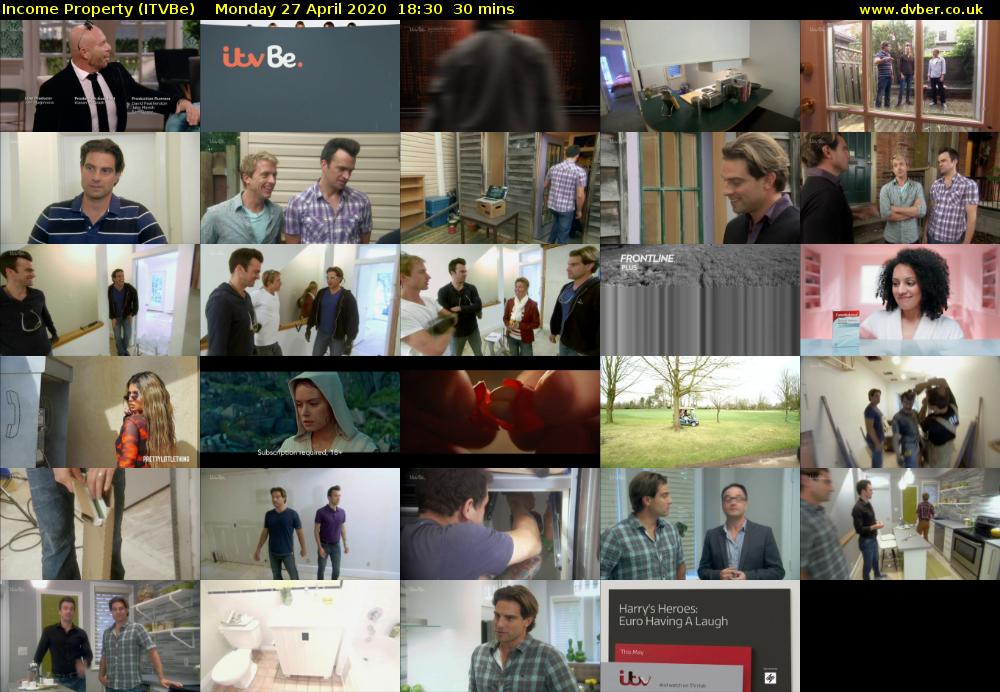 Income Property (ITVBe) Monday 27 April 2020 18:30 - 19:00