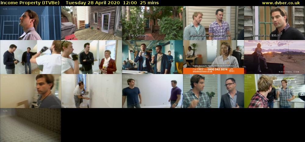 Income Property (ITVBe) Tuesday 28 April 2020 12:00 - 12:25