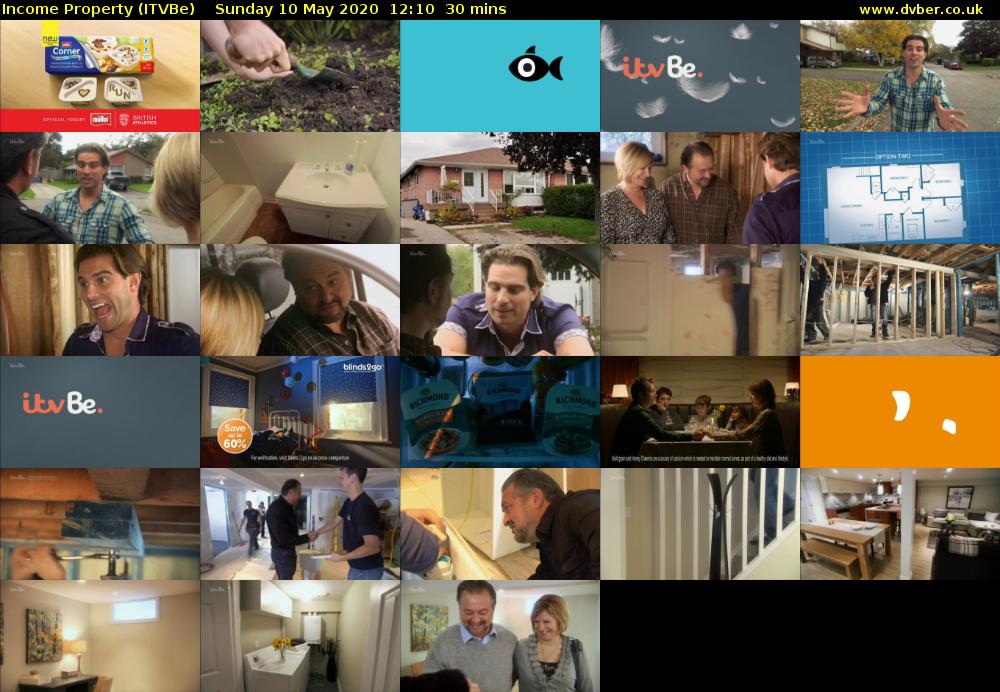 Income Property (ITVBe) Sunday 10 May 2020 12:10 - 12:40