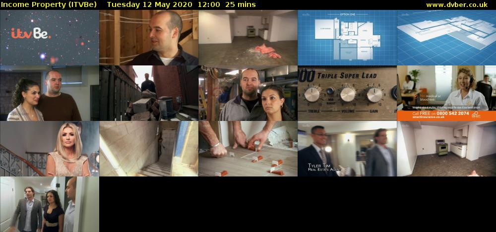 Income Property (ITVBe) Tuesday 12 May 2020 12:00 - 12:25