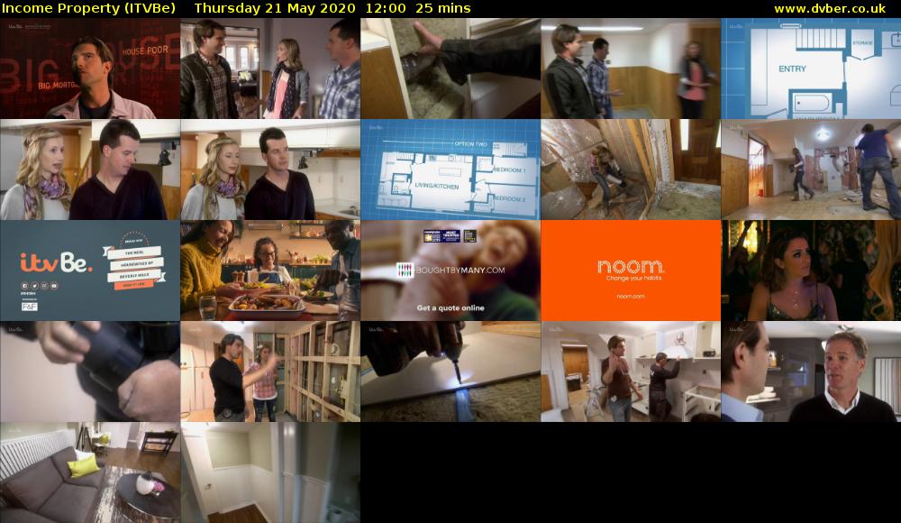 Income Property (ITVBe) Thursday 21 May 2020 12:00 - 12:25