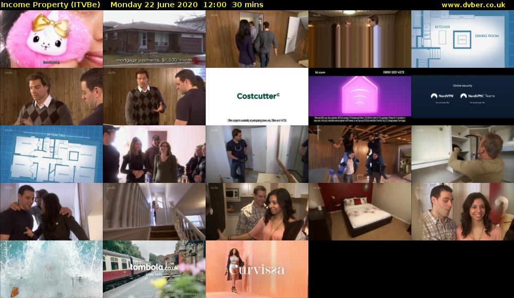 Income Property (ITVBe) Monday 22 June 2020 12:00 - 12:30
