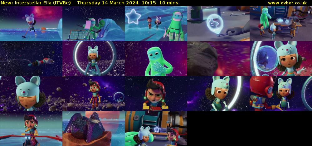 Interstellar Ella (ITVBe) Thursday 14 March 2024 10:15 - 10:25