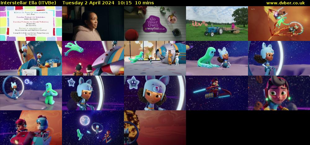 Interstellar Ella (ITVBe) Tuesday 2 April 2024 10:15 - 10:25
