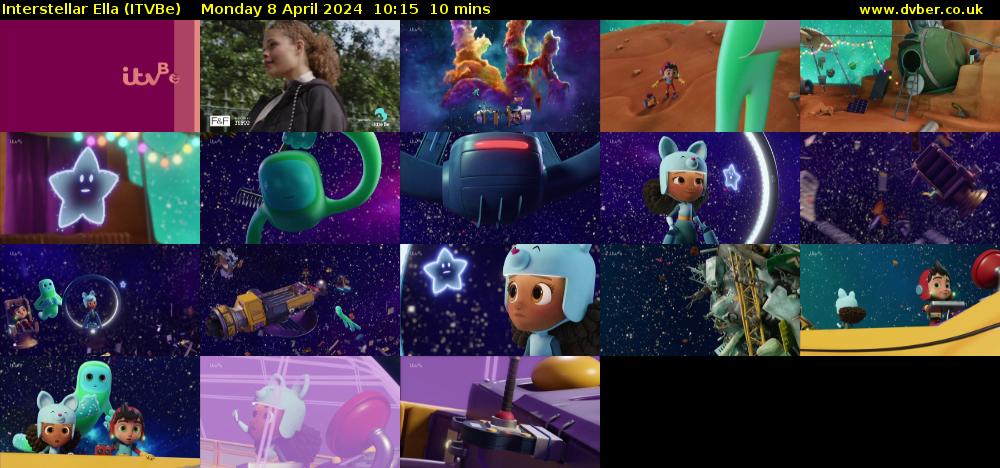 Interstellar Ella (ITVBe) Monday 8 April 2024 10:15 - 10:25