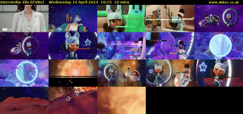 Interstellar Ella (ITVBe) Wednesday 10 April 2024 10:15 - 10:25