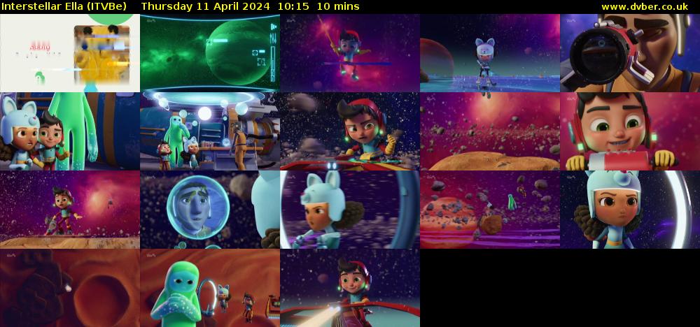 Interstellar Ella (ITVBe) Thursday 11 April 2024 10:15 - 10:25