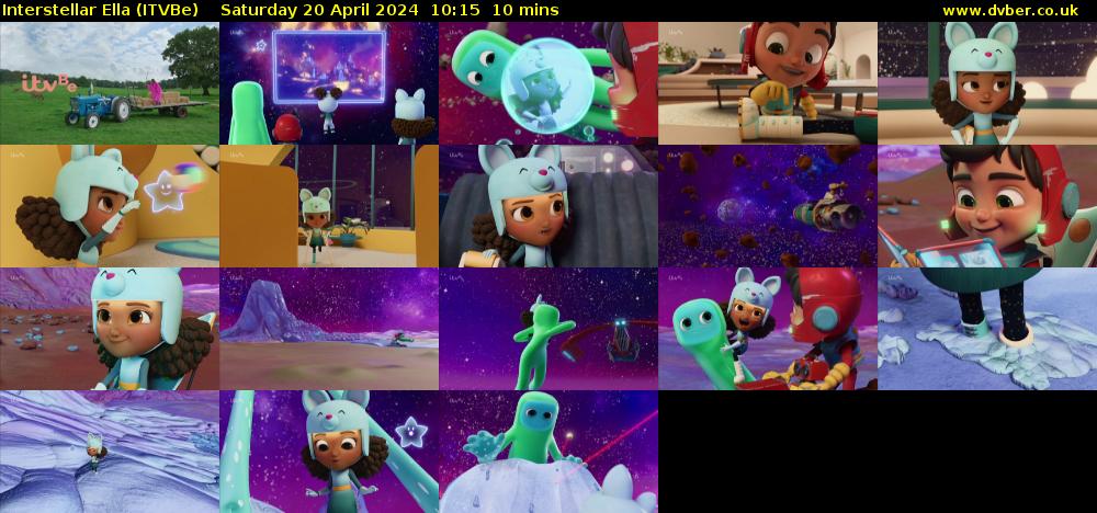 Interstellar Ella (ITVBe) Saturday 20 April 2024 10:15 - 10:25