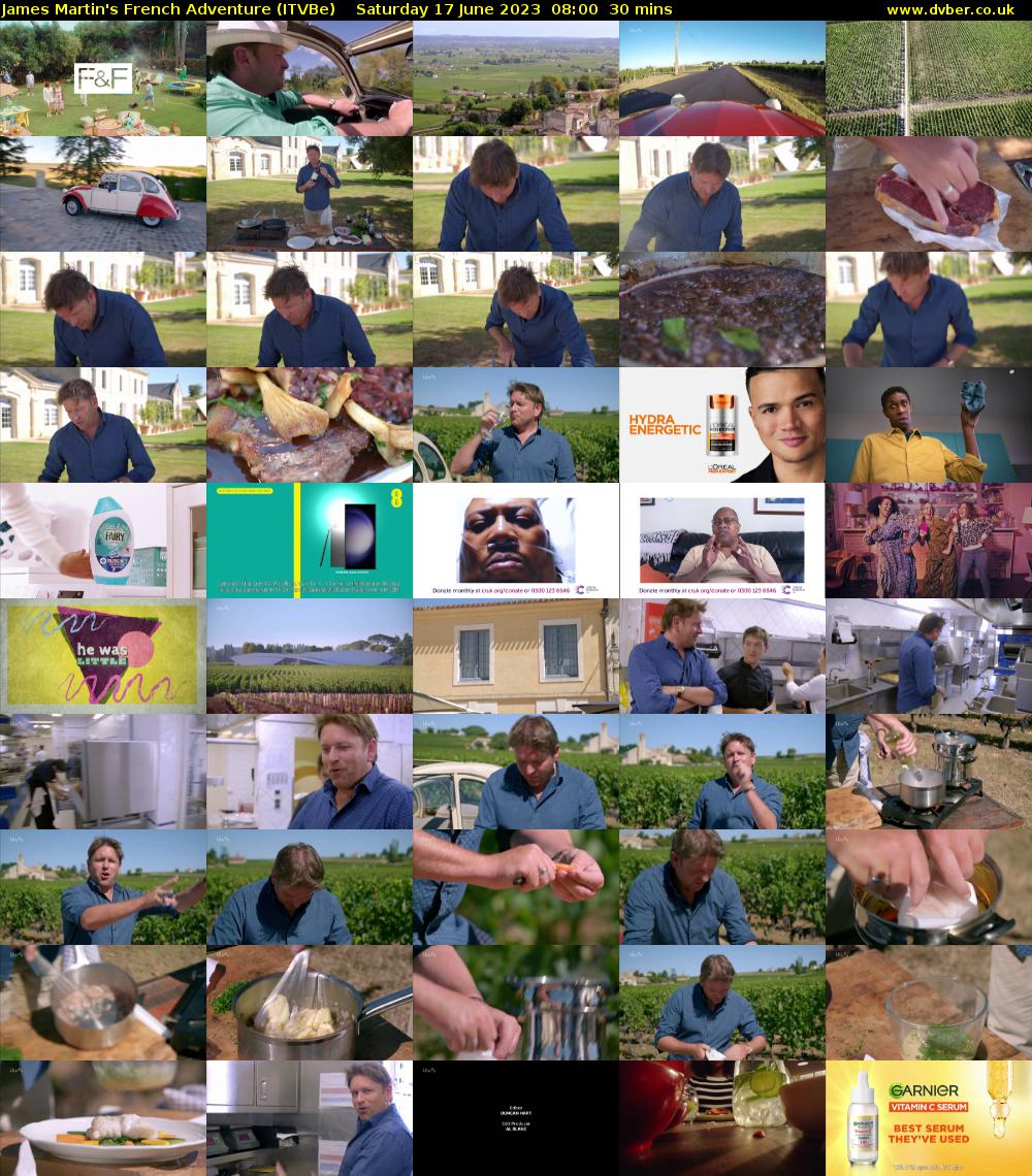 James Martin's French Adventure (ITVBe) Saturday 17 June 2023 08:00 - 08:30