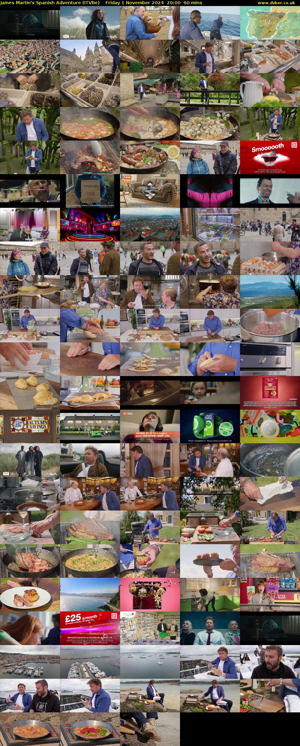 James Martin's Spanish Adventure (ITVBe) Friday 1 November 2024 20:00 - 21:00