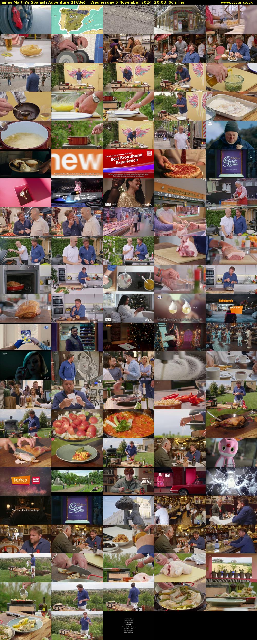 James Martin's Spanish Adventure (ITVBe) Wednesday 6 November 2024 20:00 - 21:00
