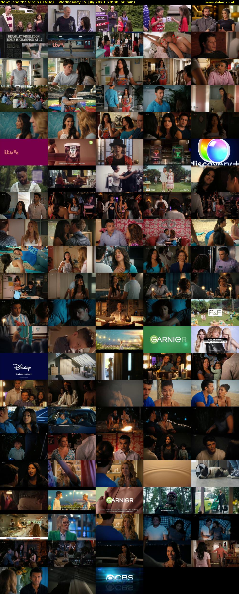 Jane the Virgin (ITVBe) Wednesday 19 July 2023 20:00 - 21:00