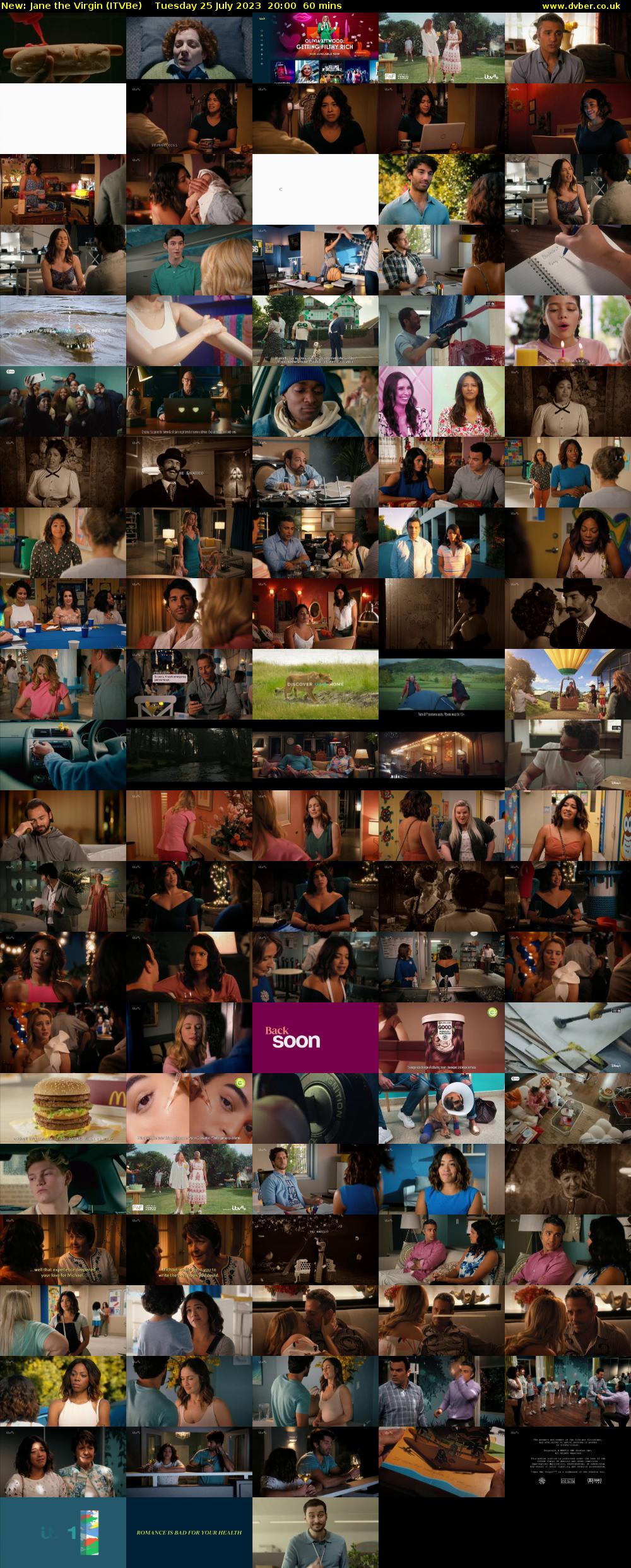 Jane the Virgin (ITVBe) Tuesday 25 July 2023 20:00 - 21:00
