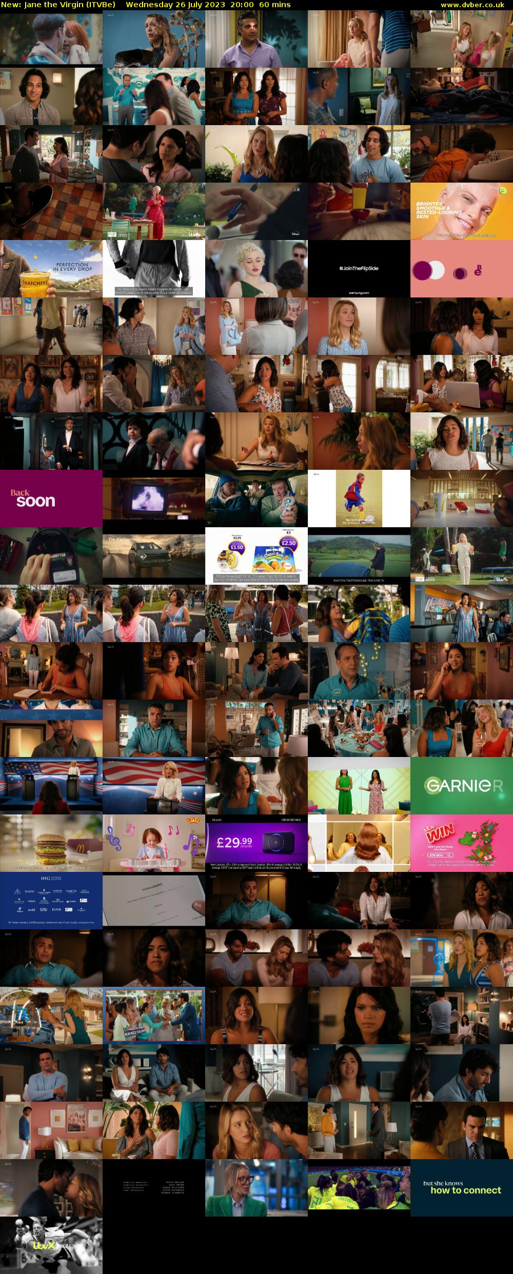 Jane the Virgin (ITVBe) Wednesday 26 July 2023 20:00 - 21:00