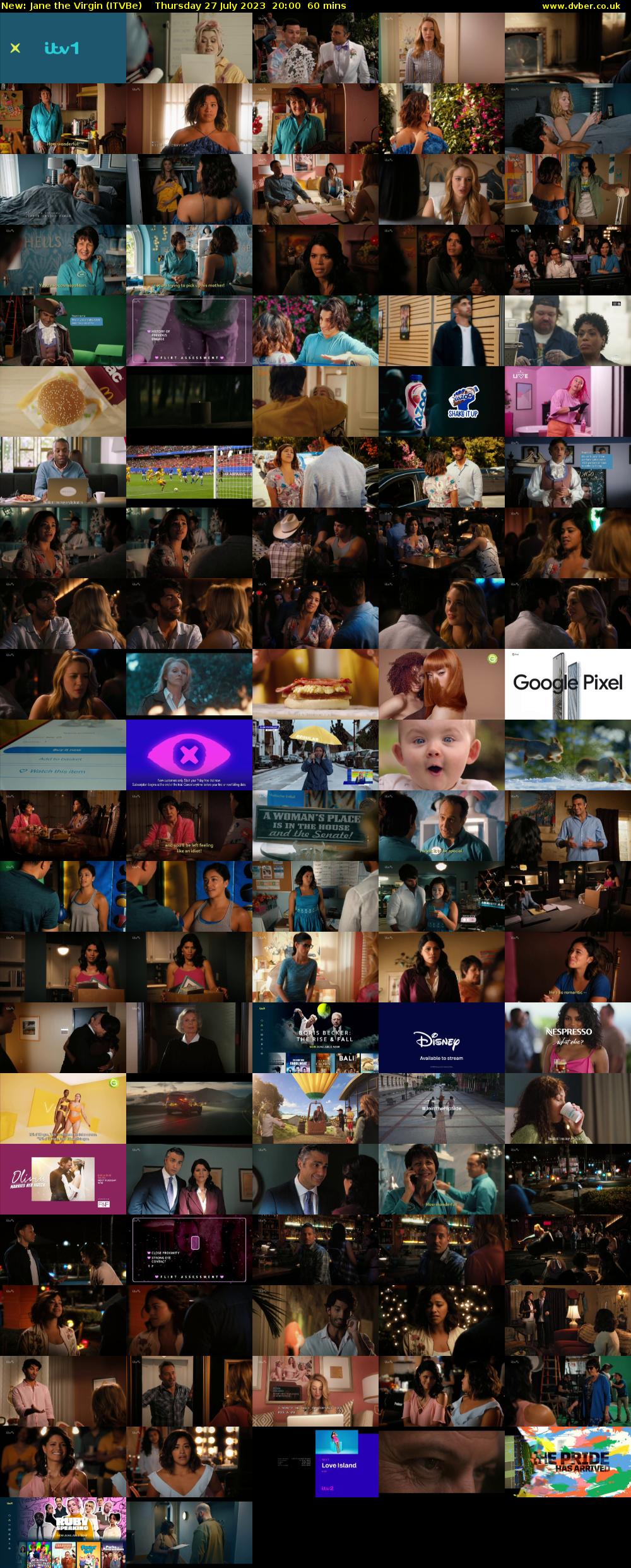 Jane the Virgin (ITVBe) Thursday 27 July 2023 20:00 - 21:00