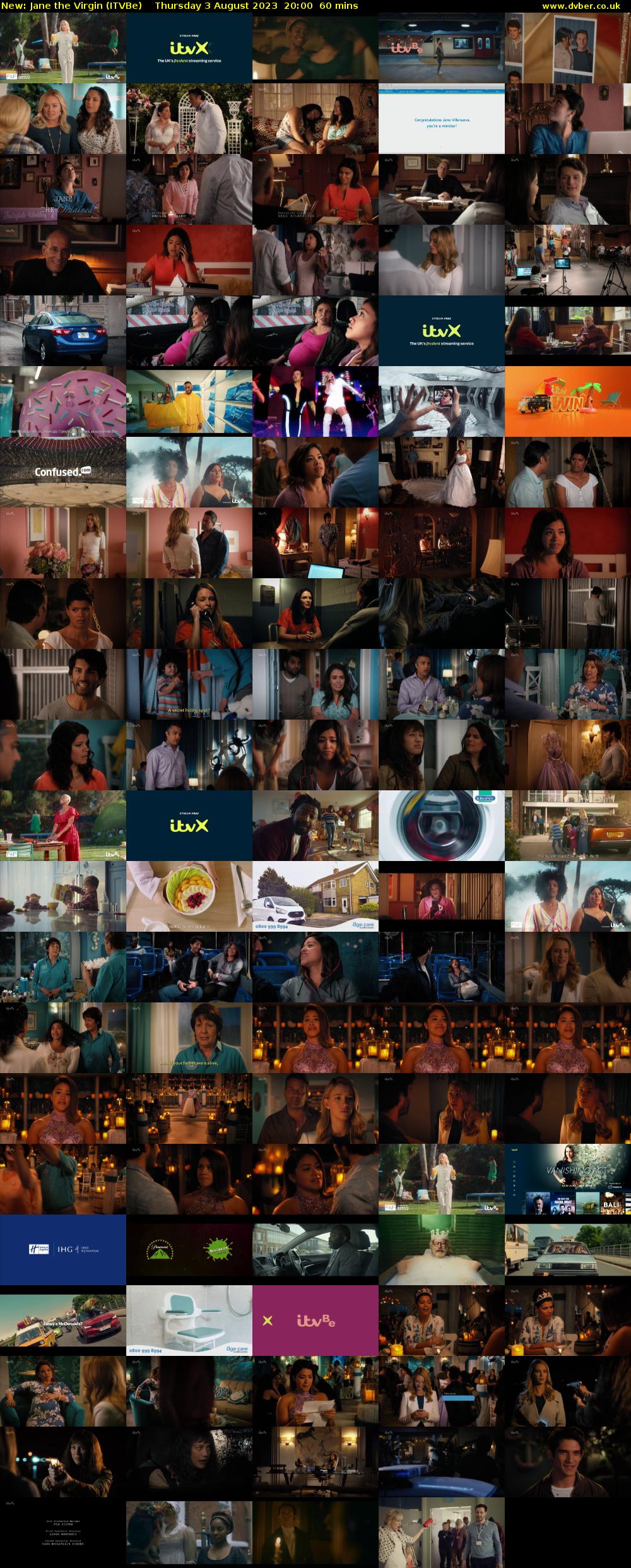 Jane the Virgin (ITVBe) Thursday 3 August 2023 20:00 - 21:00