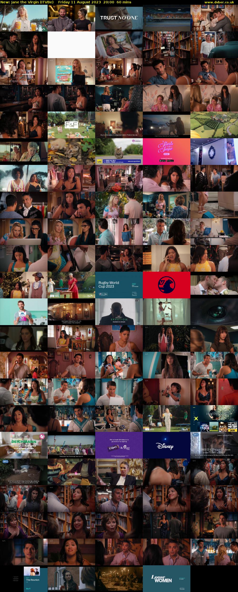 Jane the Virgin (ITVBe) Friday 11 August 2023 20:00 - 21:00
