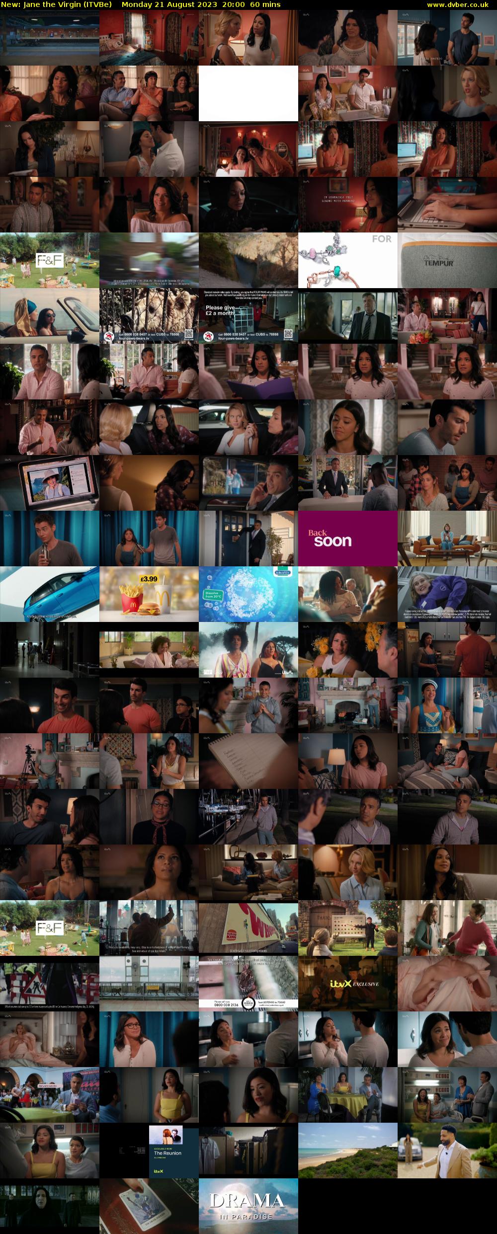 Jane the Virgin (ITVBe) Monday 21 August 2023 20:00 - 21:00