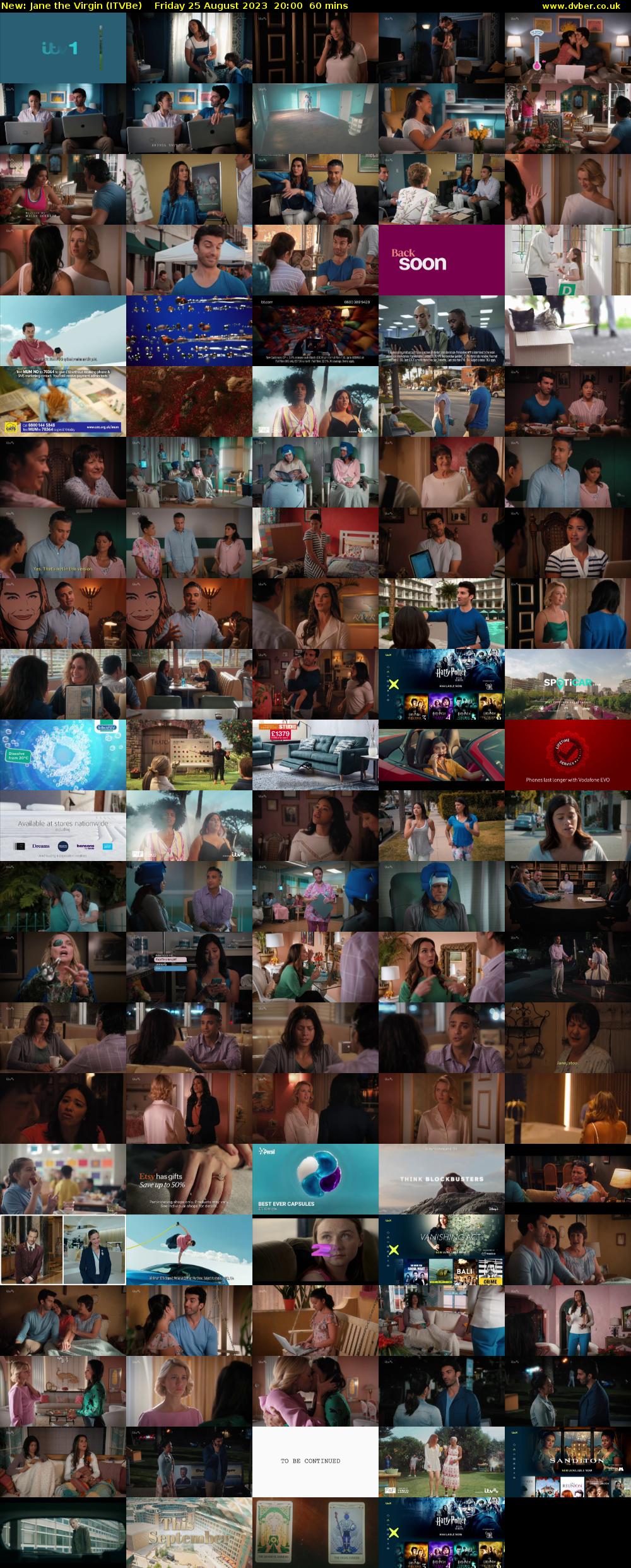 Jane the Virgin (ITVBe) Friday 25 August 2023 20:00 - 21:00