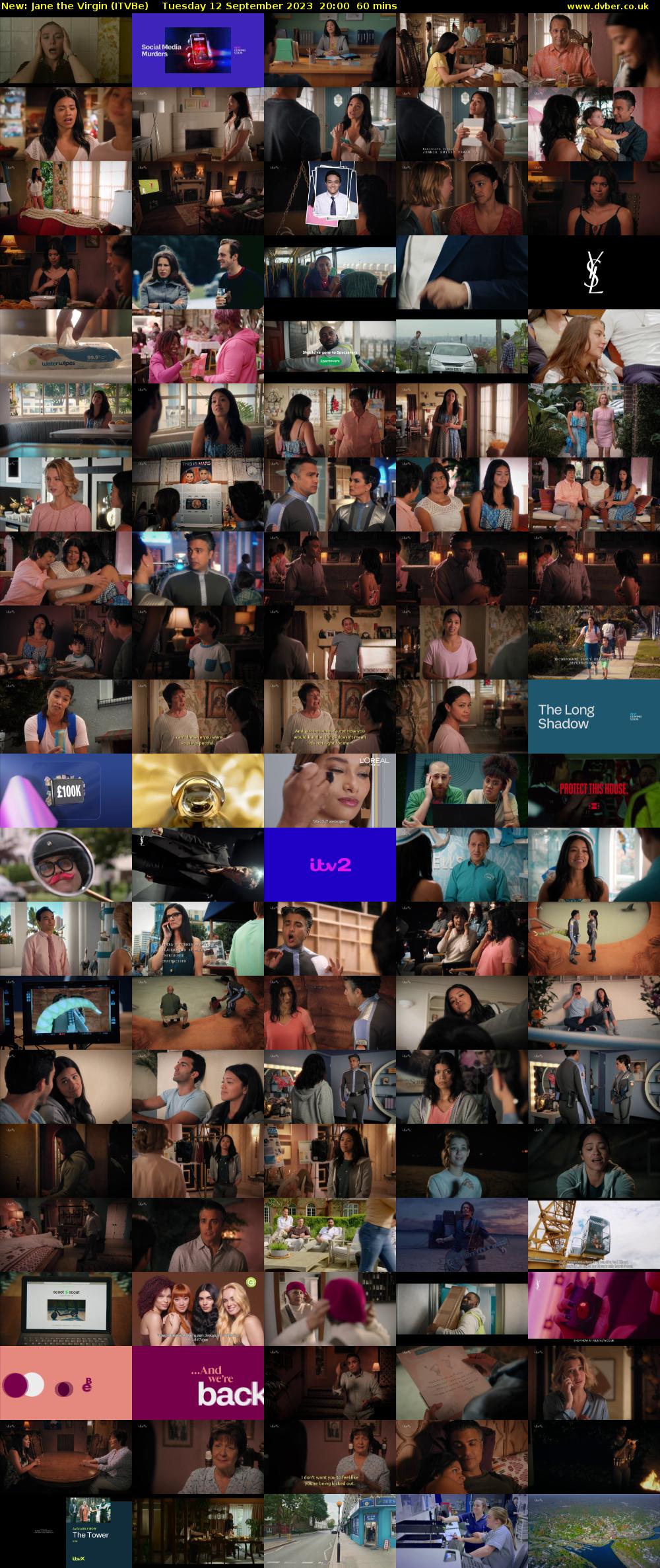 Jane the Virgin (ITVBe) Tuesday 12 September 2023 20:00 - 21:00