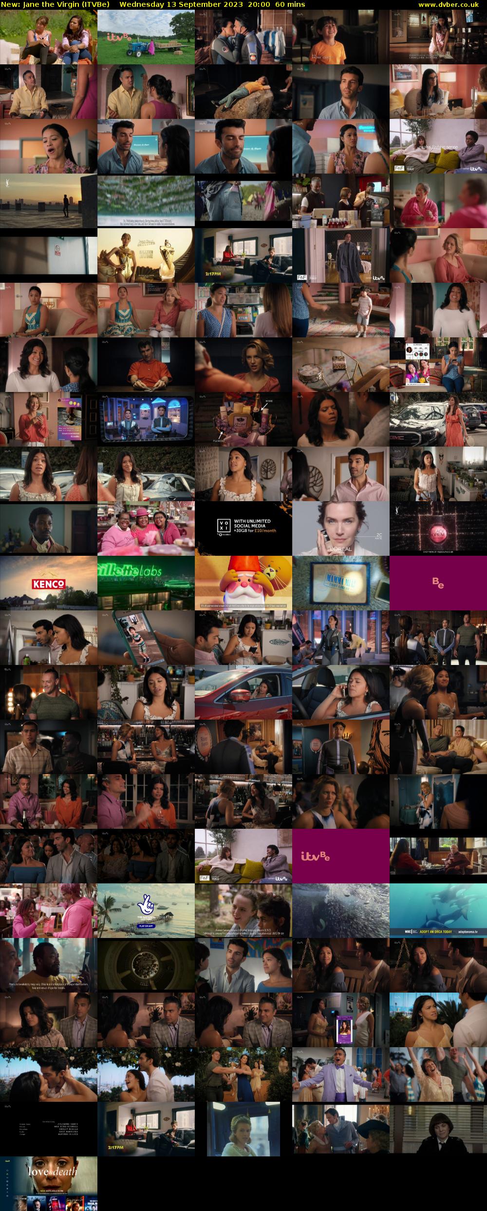 Jane the Virgin (ITVBe) Wednesday 13 September 2023 20:00 - 21:00