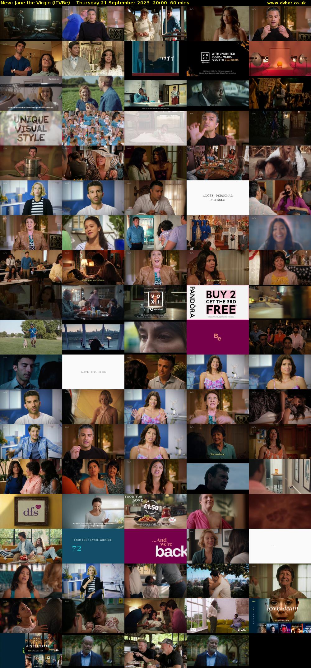 Jane the Virgin (ITVBe) Thursday 21 September 2023 20:00 - 21:00