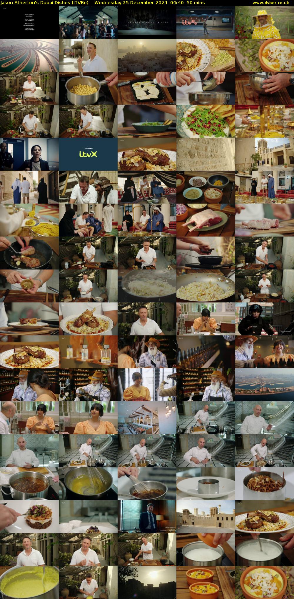 Jason Atherton's Dubai Dishes (ITVBe) Wednesday 25 December 2024 04:40 - 05:30