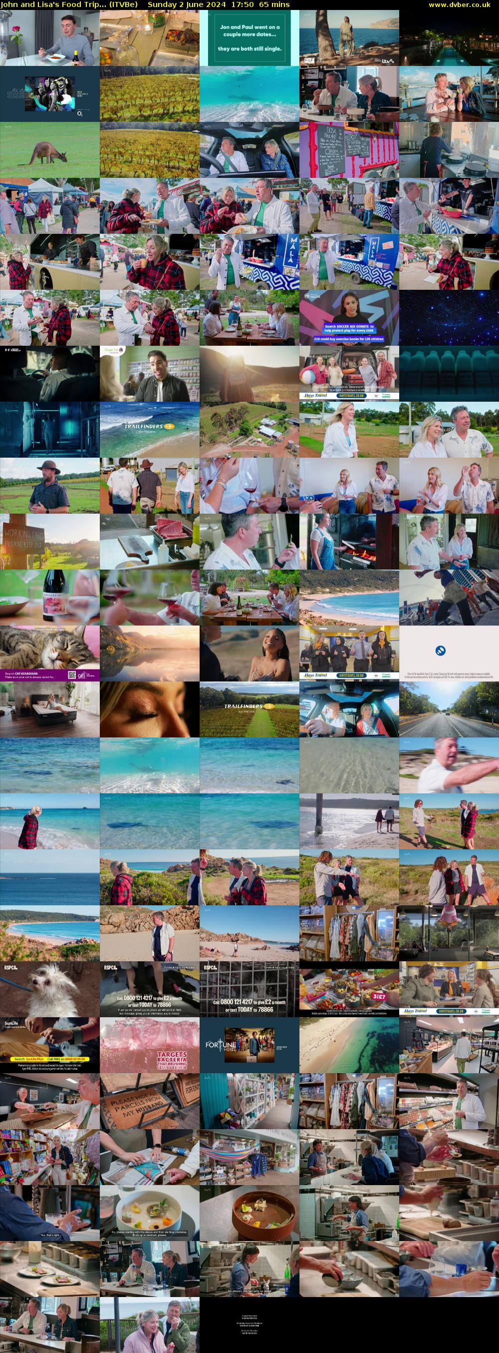 John and Lisa's Food Trip... (ITVBe) Sunday 2 June 2024 17:50 - 18:55