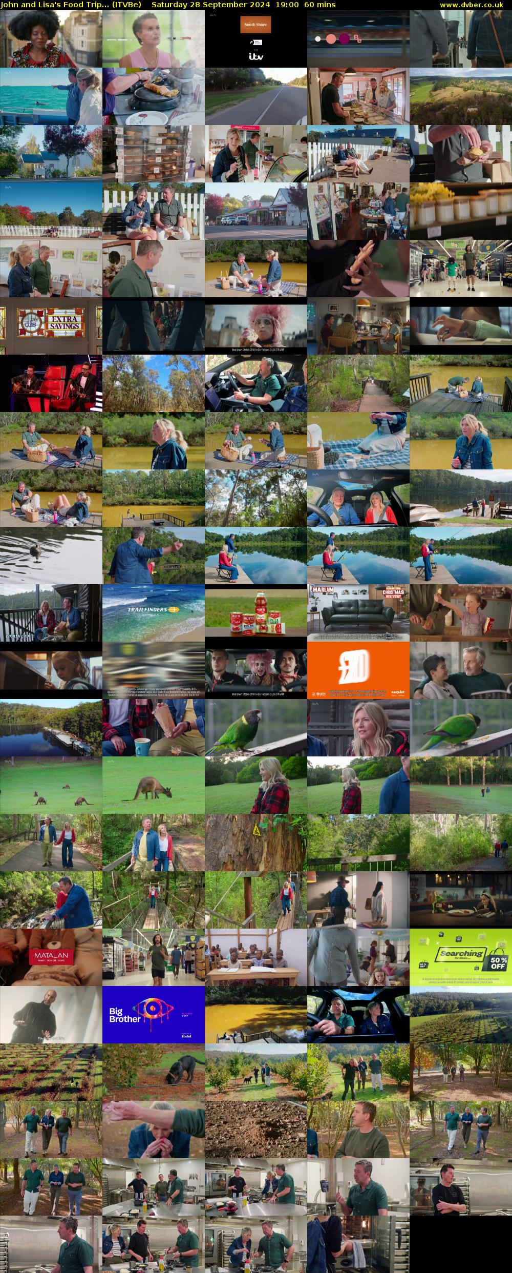 John and Lisa's Food Trip... (ITVBe) Saturday 28 September 2024 19:00 - 20:00
